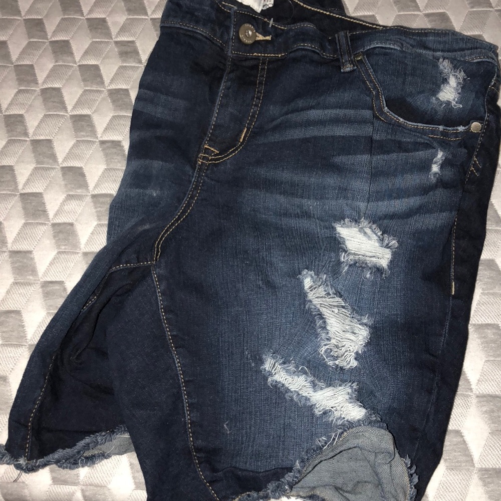 Denim shorts